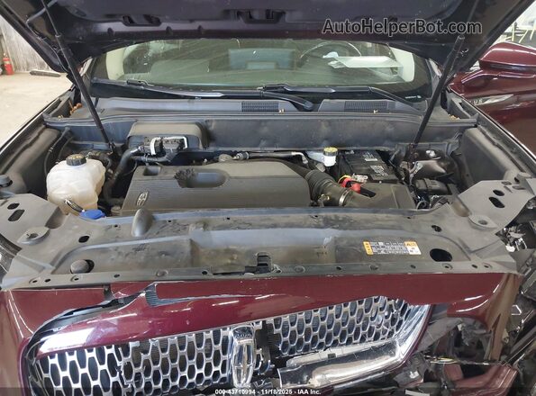 2LMPJ8K91MBL04741 2021 LINCOLN NAUTILUS Maroon Widok z tyłu