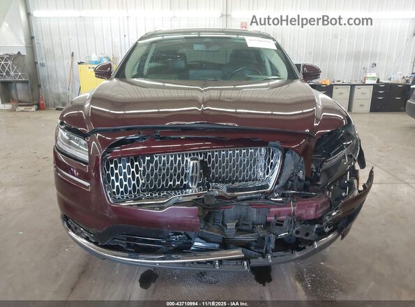 2LMPJ8K91MBL04741 2021 LINCOLN NAUTILUS Maroon Widok wnętrza z tyłu
