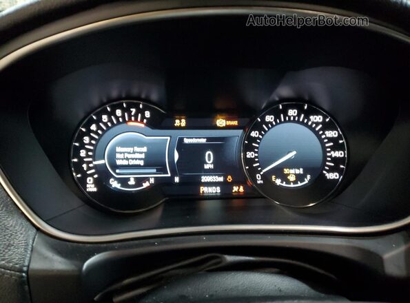 2LMPJ8LR9JBL12614 2018 LINCOLN MKX Черный Вид щитка приборов
