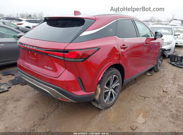2T2BAMBAXSC064330 2025 LEXUS RX 350 Red Հետևի աջ