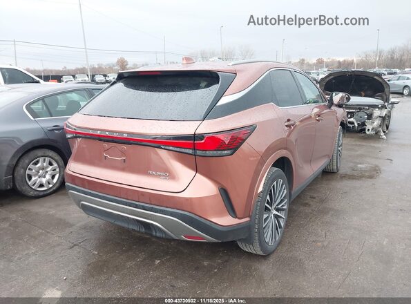 2T2BAMCA0PC002036 2023 LEXUS RX 350 Оранжевый Задняя правая четверть