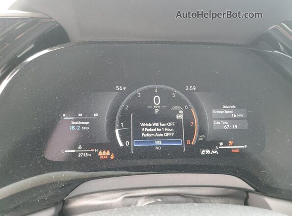 2T2BAMCA0SC106843 2025 LEXUS RX Black Instrument cluster view