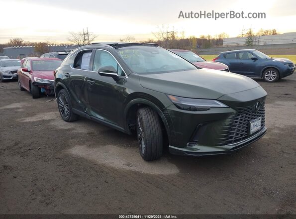 2T2BBMCA2SC090710 2025 LEXUS RX 350H Зеленый Передняя правая четверть