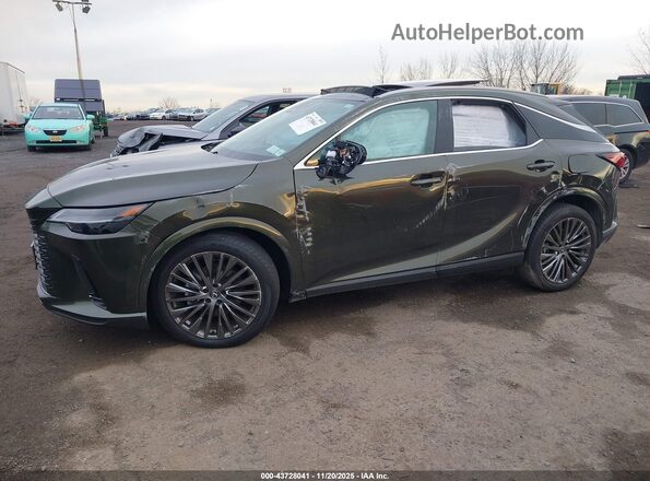 2T2BBMCA2SC090710 2025 LEXUS RX 350H Зеленый Передняя левая четверть
