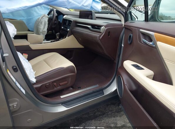 2T2BZMCA0HC092590 2017 LEXUS RX 350 Серебряный Вид салона спереди