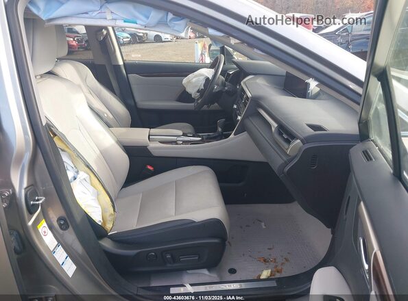 2T2BZMCA5JC150554 2018 LEXUS RX 350 Серебряный Вид салона спереди