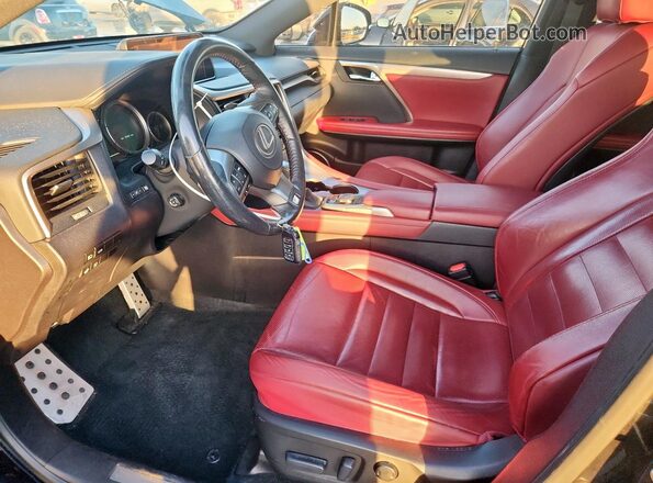 2T2BZMCA8JC165792 2018 LEXUS RX Черный Вид салона спереди