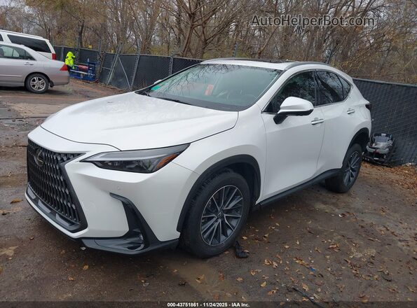 2T2GGCEZ2SC069702 2025 LEXUS NX 350 White წინა მარცხენა ხედი სამი მეოთხედიდან