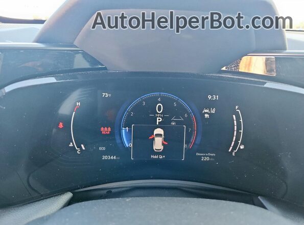 2T2HGCEZ5PC026029 2023 LEXUS NX Red Вид щитка приладів