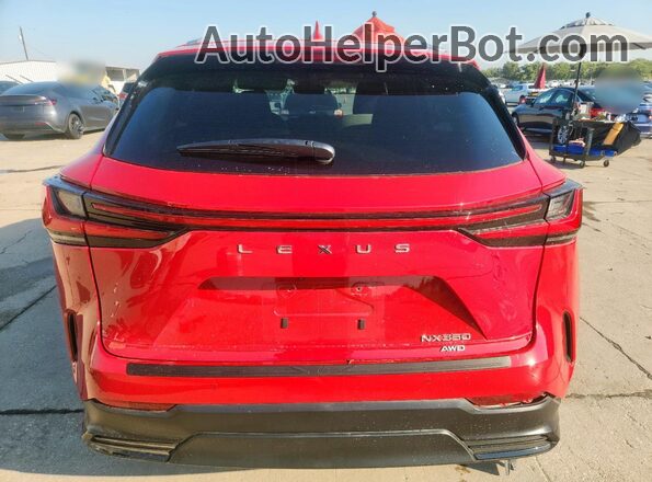2T2HGCEZ5PC026029 2023 LEXUS NX Red Вид ззаду
