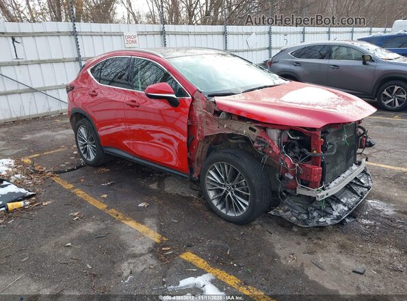 2T2HKCEZ2NC007272 2022 LEXUS NX 350H Красный Передняя правая четверть