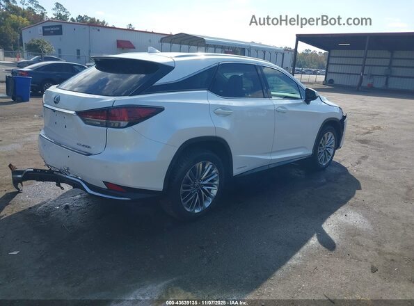 2T2JGMDA3MC064471 2021 LEXUS RX 450H Белый Задняя правая четверть