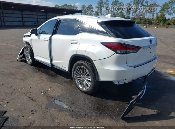 2T2JGMDA3MC064471 2021 LEXUS RX 450H Белый Задняя левая четверть