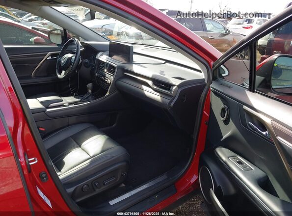 2T2JGMDA9MC065334 2021 LEXUS RX 450H Red Widok wnętrza z przodu