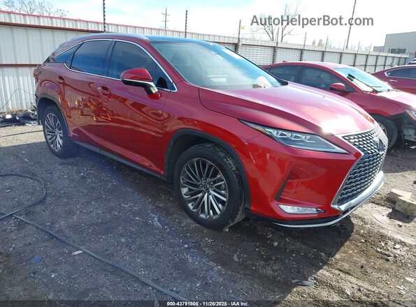 2T2JGMDA9MC065334 2021 LEXUS RX 450H Red Przód prawy