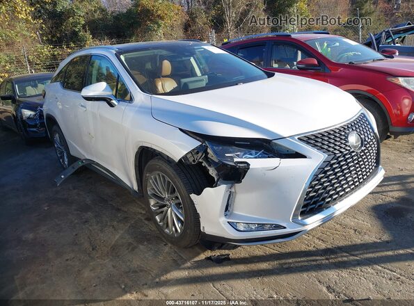 2T2JZMDA5MC288139 2021 LEXUS RX 350 Белый Передняя правая четверть