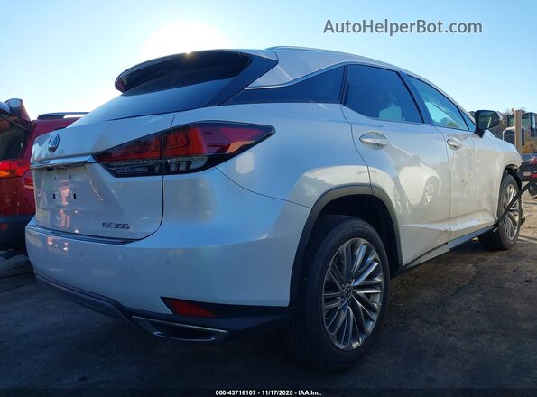2T2JZMDA5MC288139 2021 LEXUS RX 350 Белый Задняя правая четверть