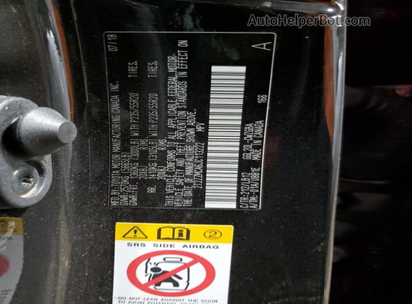 2T2ZZMCA6JC113222 2018 LEXUS RX Черный Вид подкапотного пространства