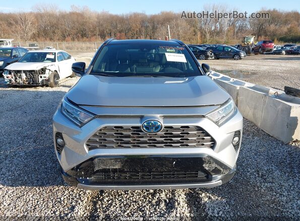 2T3E6RFV0MW021525 2021 TOYOTA RAV4 HYBRID Light Blue Вид щитка приборов