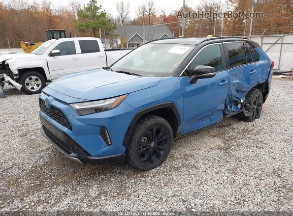 2T3E6RFV7PW041713 2023 TOYOTA RAV4 HYBRID Blue წინა მარცხენა ხედი სამი მეოთხედიდან