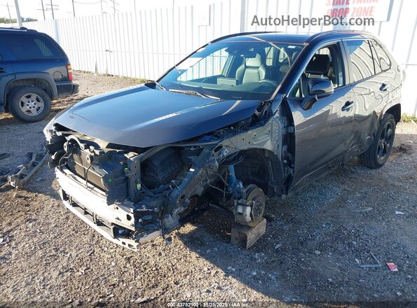 2T3EWRFV3LW066733 2020 TOYOTA RAV4 HYBRID Gray Առջևի ձախ երեք քառորդ տեսարան