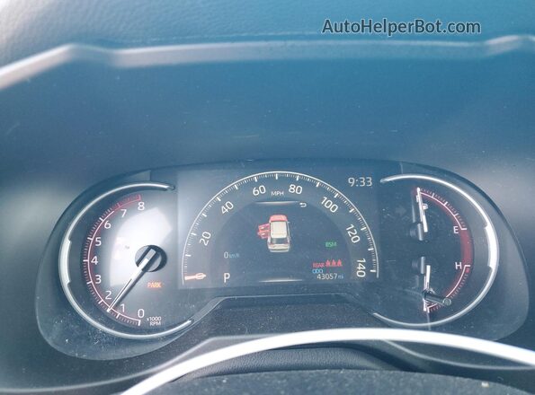 2T3J1RFV8LC089293 2020 TOYOTA RAV4 Синий Вид щитка приборов