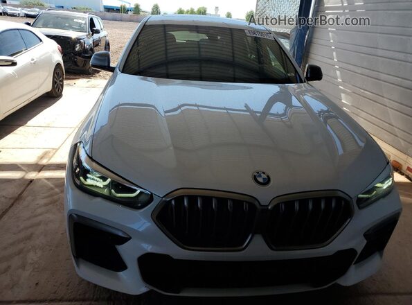 5UXCY8C0XN9J38713 2022 BMW X6 Белый Вид сзади