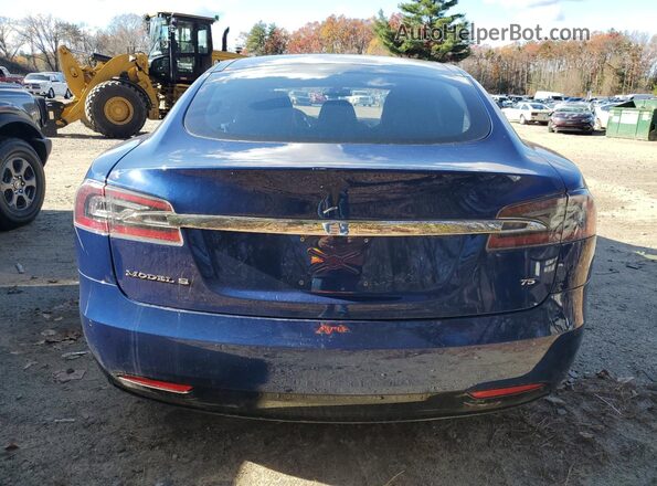 5YJSA1E11GF156217 2016 TESLA MODEL S Синий Вид салона спереди
