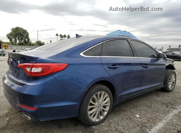 5NPE24AF3GH308027 2016 HYUNDAI SONATA Синий Задняя правая четверть