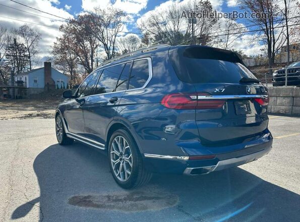 5UXCW2C0XL9A03864 2020 BMW X7 Синий Задняя правая четверть