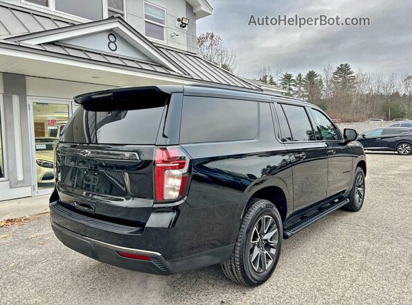 1GNSKDKD3NR147563 2022 CHEVROLET SUBURBAN Black Widok z przodu