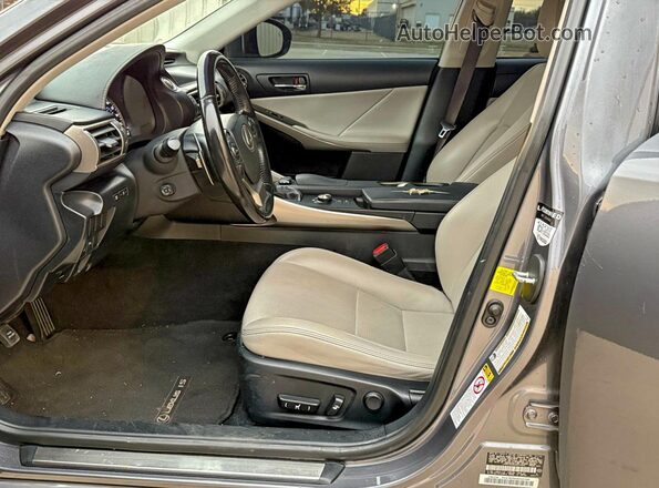 JTHBA1D25G5019923 2016 LEXUS IS Серый Вид задних сидений