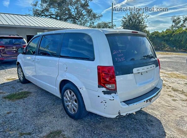 2C4RDGBG2JR259532 2018 DODGE CARAVAN Белый Передняя правая четверть