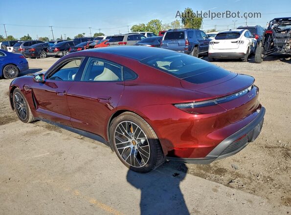 WP0AA2Y18PSA15602 2023 PORSCHE TAYCAN Бордовый Задняя правая четверть
