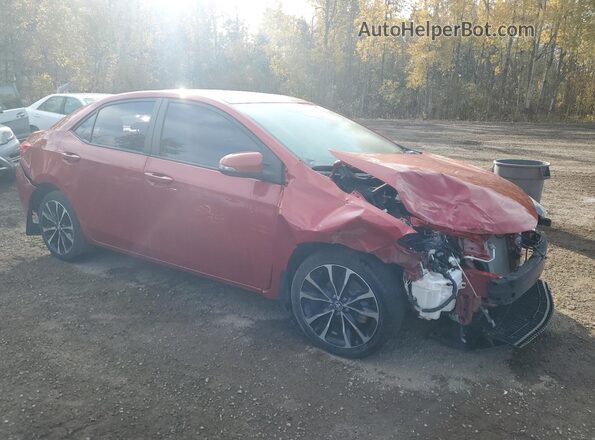 2T1BURHE5KC173460 2019 TOYOTA LL Красный Передняя правая четверть