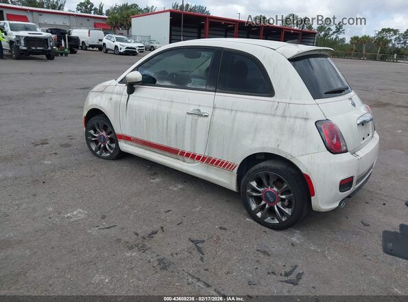 3C3CFFKRXHT530165 2017 FIAT 500 Белый Задняя левая четверть