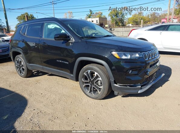 3C4NJDCB7NT193748 2022 JEEP COMPASS Black Delantero derecho
