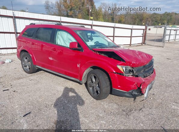3C4PDCGG6JT156748 2018 DODGE JOURNEY Красный Передняя правая четверть