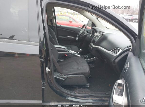 3C4PDDBG8HT592198 2017 DODGE JOURNEY Black წინა სალონის ხედი