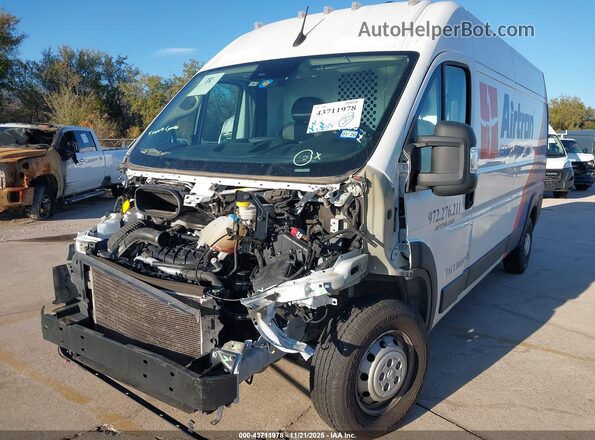 3C6LRVDG4PE557381 2023 RAM PROMASTER 2500 White წინა მარცხენა ხედი სამი მეოთხედიდან
