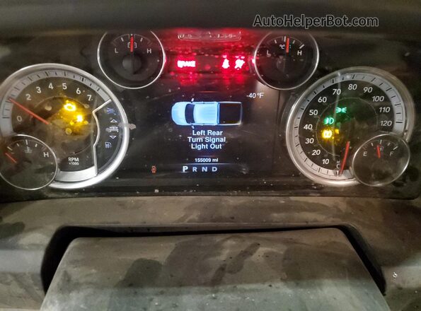 3C6RR7LT8GG154447 2016 RAM 1500 Синий Вид щитка приборов