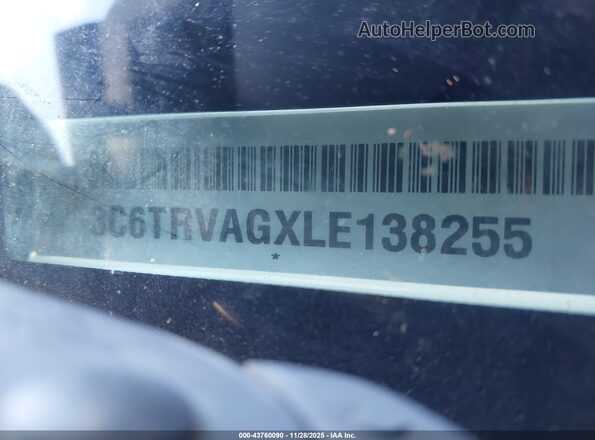 3C6TRVAGXLE138255 2020 RAM PROMASTER 1500 Белый 