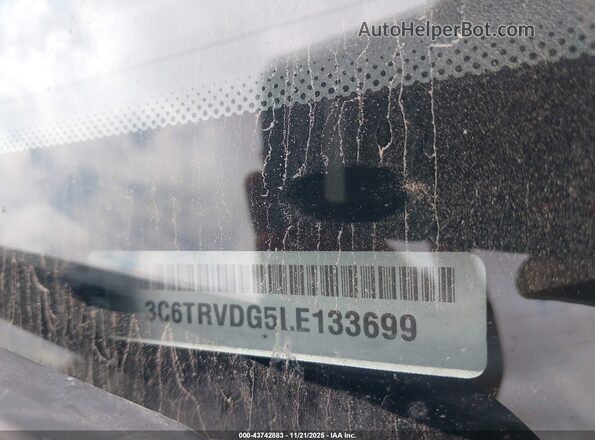 3C6TRVDG5LE133699 2020 RAM PROMASTER 2500 Белый Вид подкапотного пространства