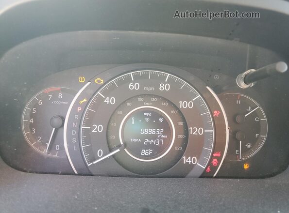 3CZRM3H3XGG707277 2016 HONDA CRV Серебряный Вид щитка приборов