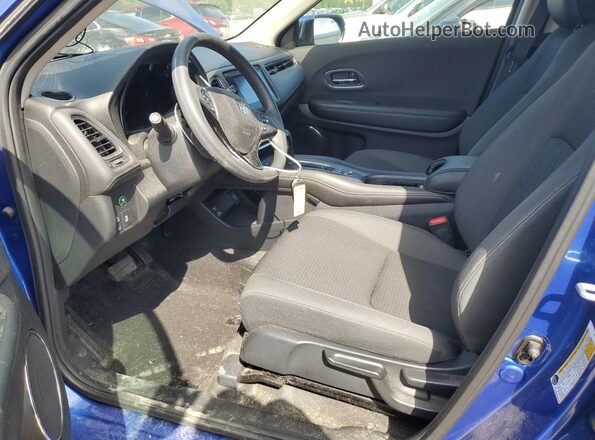 3CZRU5H50NM736637 2022 HONDA HR-V Blue Widok wnętrza z przodu