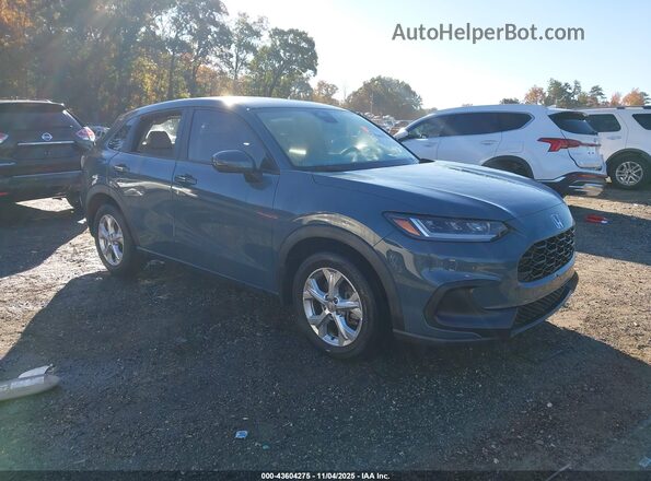 3CZRZ1H35PM707758 2023 HONDA HR-V Бирюзовый Передняя правая четверть