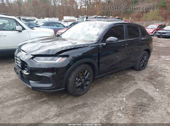 3CZRZ2H53RM757276 2024 HONDA HR-V Черный Передняя левая четверть
