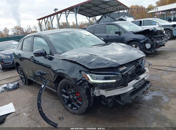 3CZRZ2H58PM714288 2023 HONDA HR-V Черный Передняя правая четверть