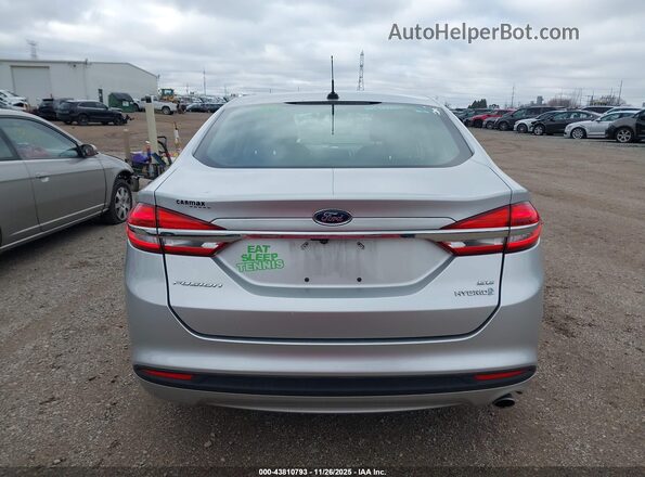 3FA6P0LU1JR221750 2018 FORD FUSION HYBRID Серебряный 