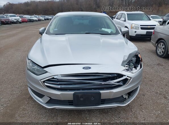 3FA6P0LU1JR221750 2018 FORD FUSION HYBRID Серебряный Вид щитка приборов